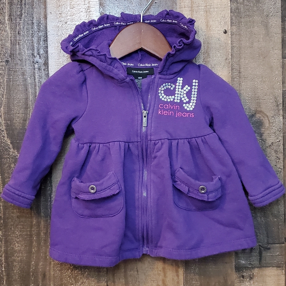 Calvin Klein Zip-Up Fleece Hoodie 18 Months